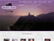 Tablet Screenshot of dillmanscottfuneralhome.com